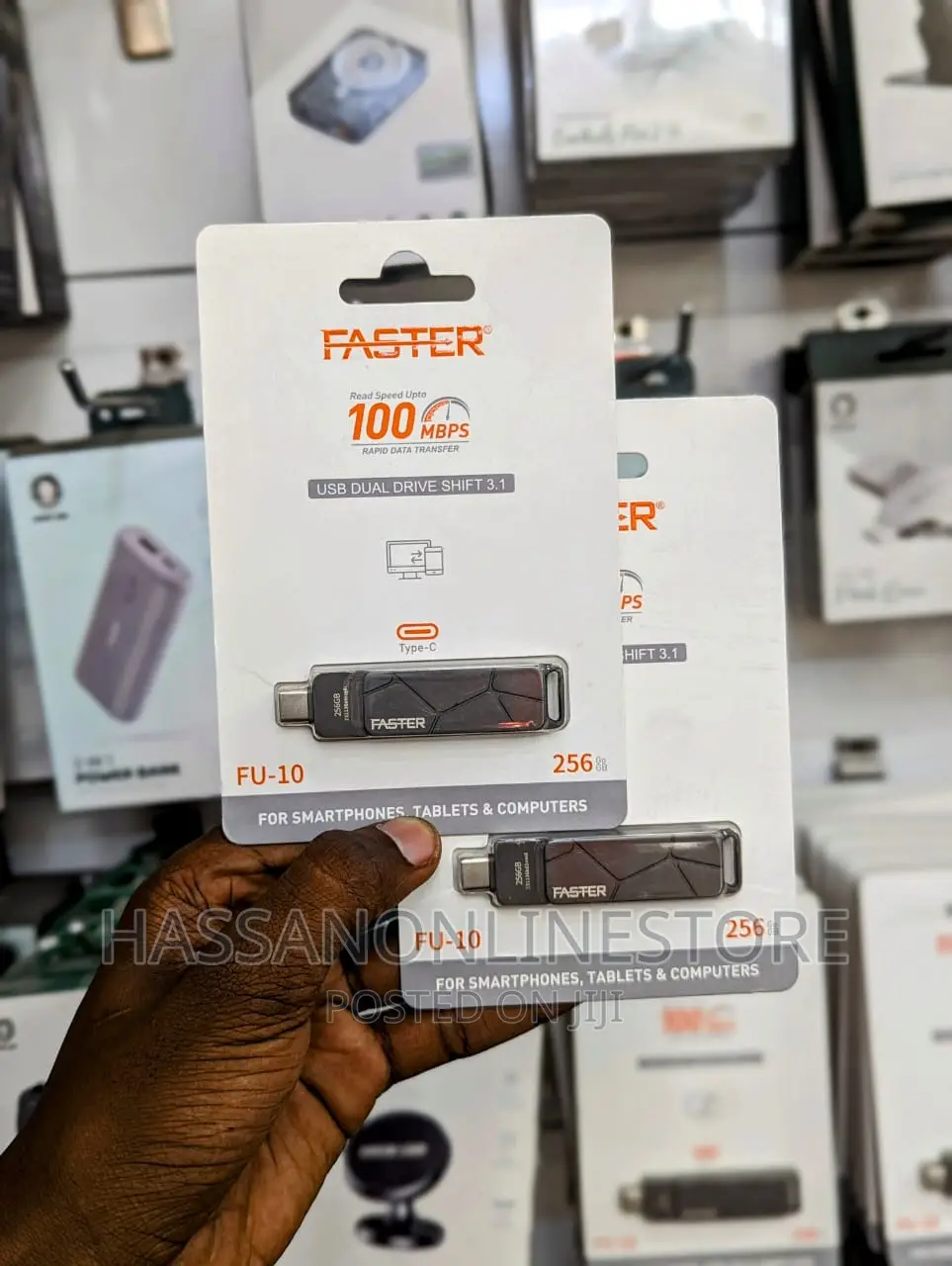 FASTER FU-10 USB Dual Drive Shift 3.1 - 256GB