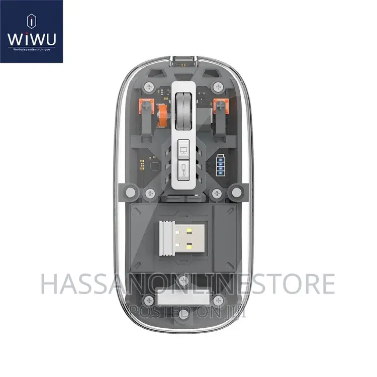 Wiwu Crystal Transparent 2.4 GHZ Wireless Mouse Multi Device