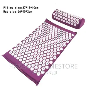 Mat and Pillow Set for Back/Neck Pain Muscle Relaxation