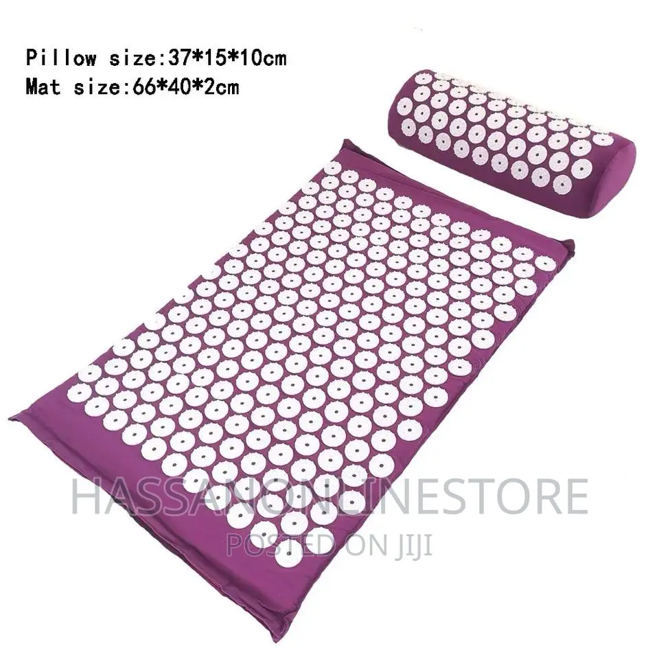 Mat and Pillow Set for Back/Neck Pain Muscle Relaxation