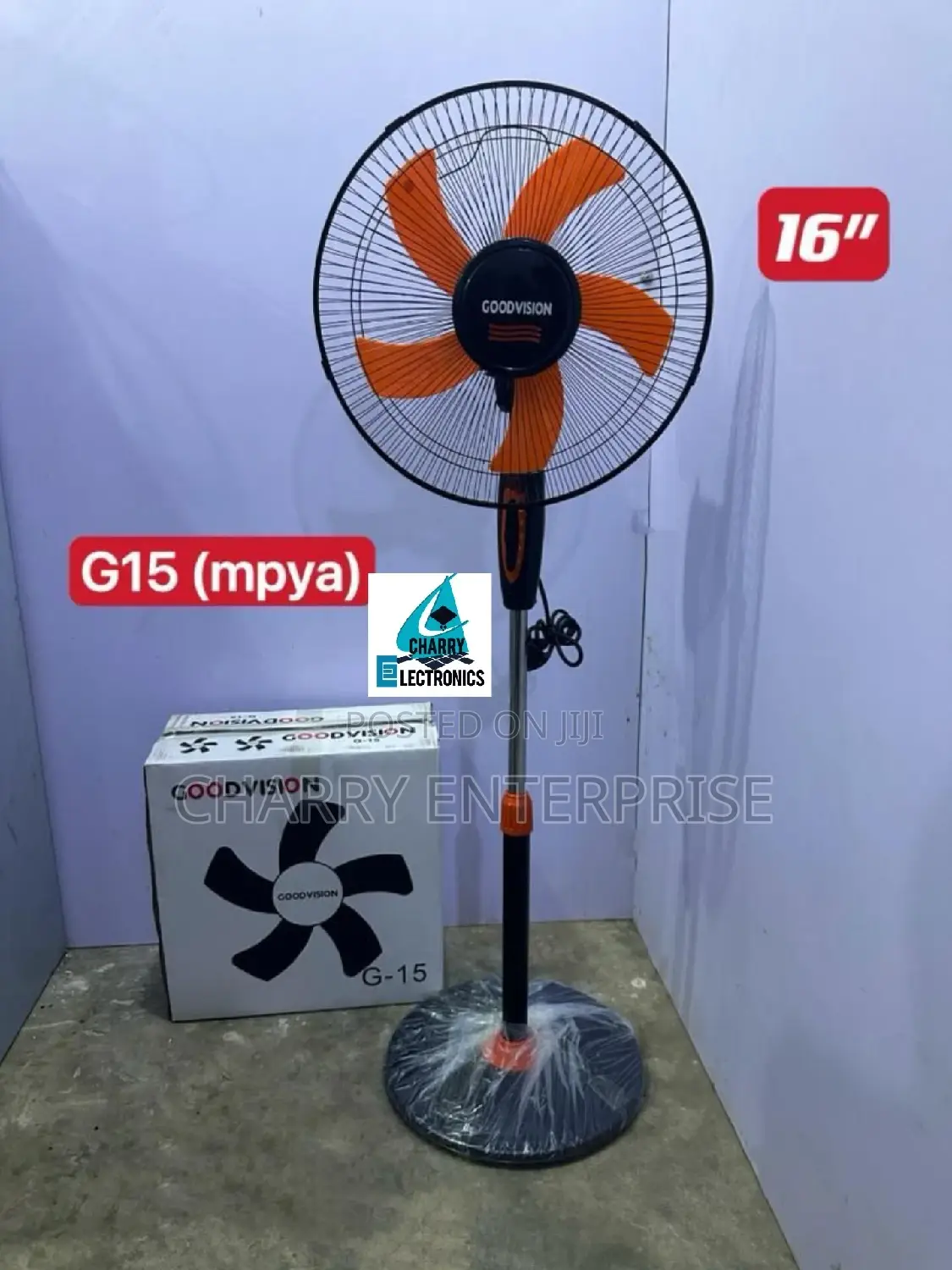 GOODVISION High Quality Powerful Stand Fan G15Size 16"