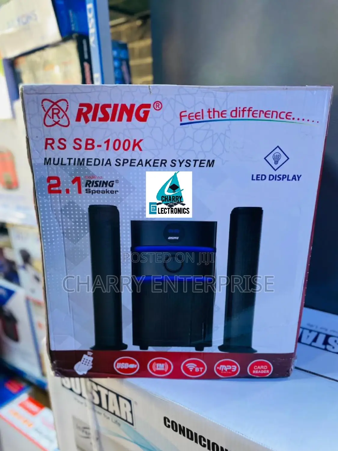  RISING 2.1 Multimedia Speaker System  With Bluetooth