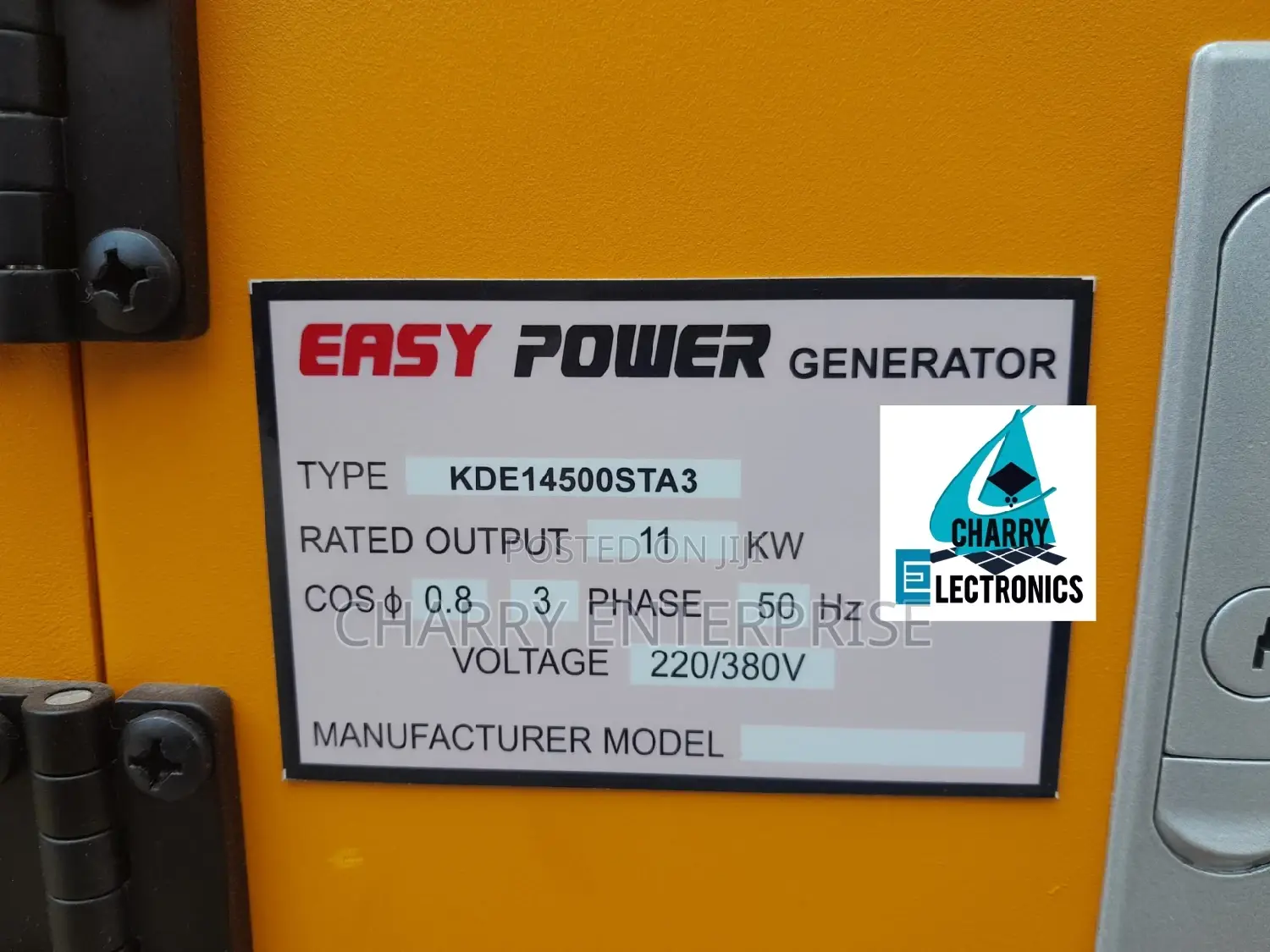 Easy Power 3 Phase Diesel Silent Generator 11000W Kva/ Kw 11