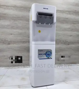 Bruhm 3 Taps Water Dispenser With Fridge for Hot and Cold Water