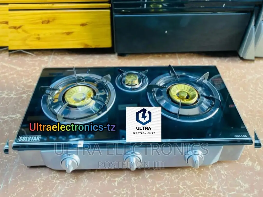 ORIGINAL SOLSTAR Gas Stove With 3 Plates MADE IN SINGAPORE