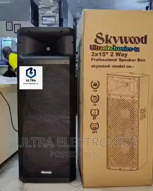 SKYWOOD Dual Professional Tower Trolley Speakers.350W 15"