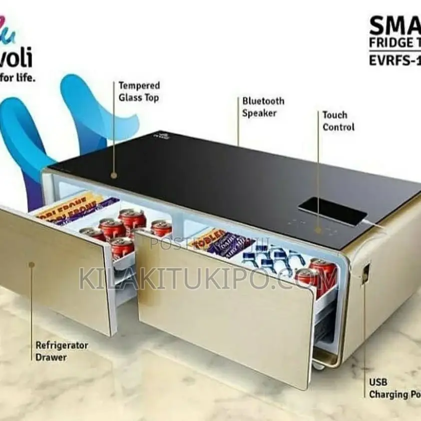 Smart Fridge Table With Sound System