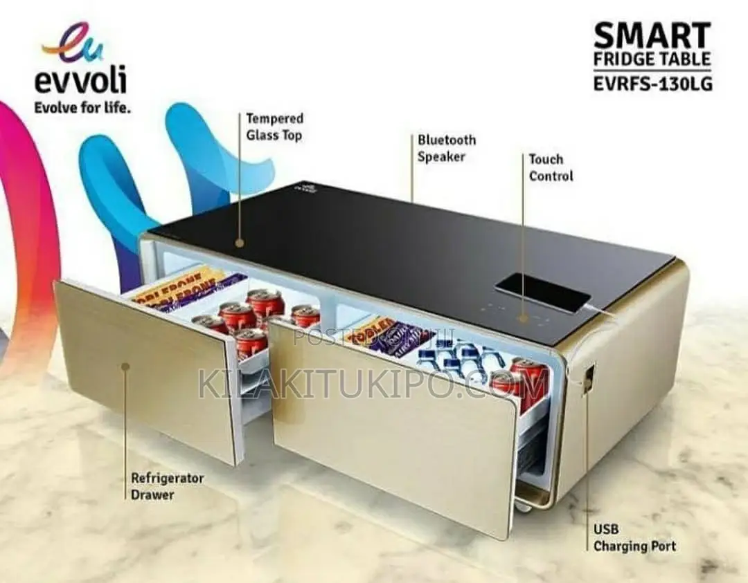 Smart Fridge Table With Sound System