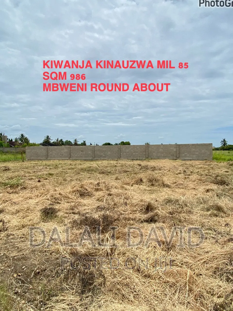 Plot for Sale at Mbweni JKT Block 8