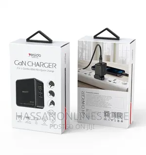 Yesido YC42 Gan 3 Ports Charger 3 in 1 65W