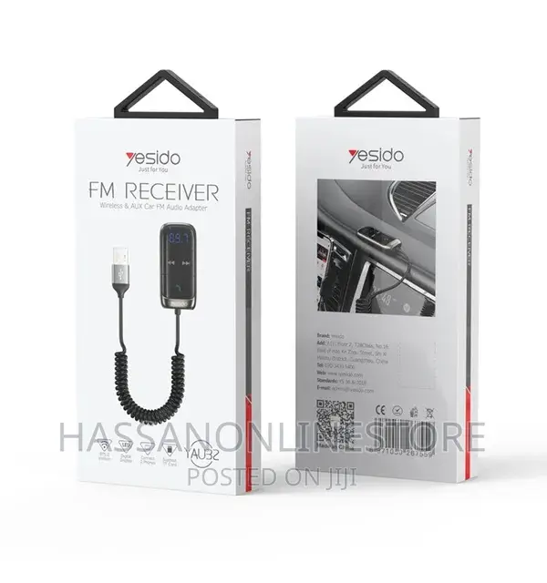 Yesido YAU32 FM Receiver Wireless AUX Car FM Audio Adapter