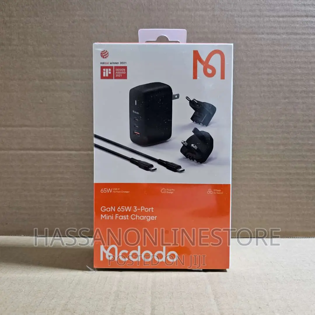 McDodo CH-8442 Gan 65W 3-Port Mini Fast Charger