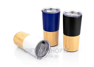 Stainless Steel Bamboo Thermal Travel Mug