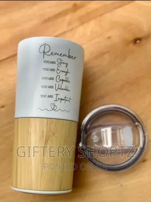 Stainless Steel Bamboo Thermal Travel Mug