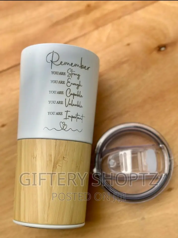 Stainless Steel Bamboo Thermal Travel Mug