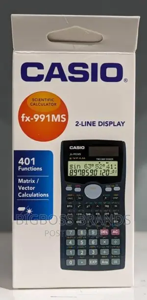 Casio Scientific Calculator 2 Line Display