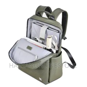 WIWU Osun Backpack PU Leather With Front Pocket Laptop