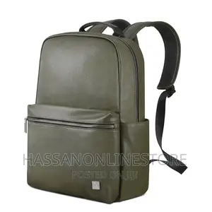 WIWU Osun Backpack PU Leather With Front Pocket Laptop