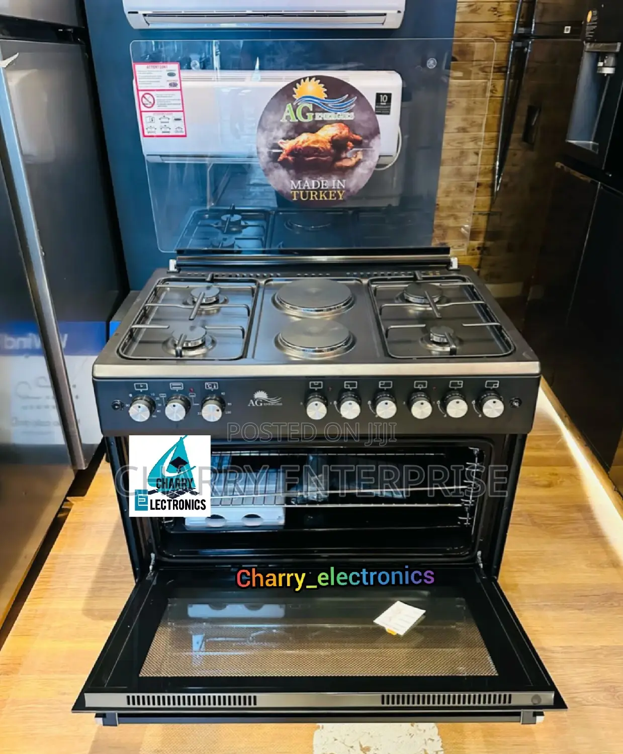 AG High Quality Cooker60cm*90cm4 Gas+2 Electric Plates