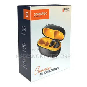 Porodo Soundtec Air Conduction TWS Earbuds - Black / Yellow