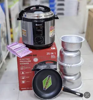 Set Ya Pressure Cooker, Sufuria Na Frying Pan