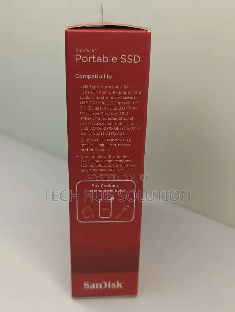 Sandiskportable SSD 2tb 800m