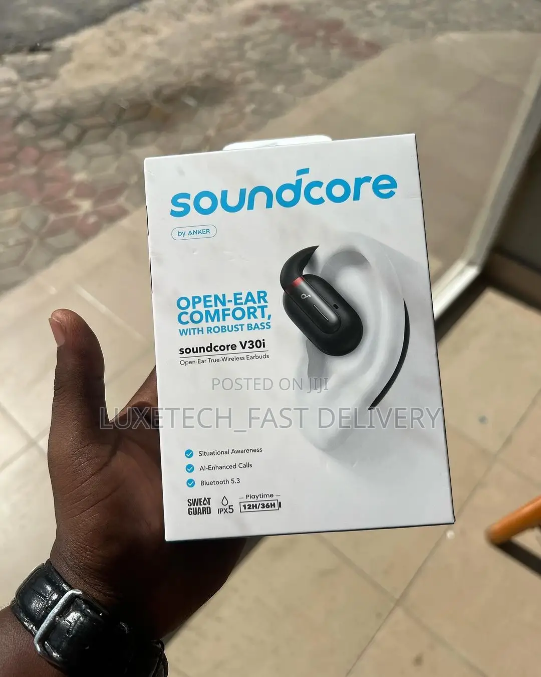 Soundcore by Anker V30i Open Ear Headphones With Robust Bass