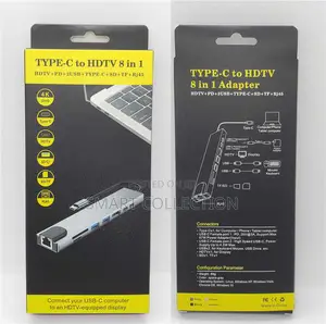 USB C Hub 8 In 1 Type C 3.1 To HDMI Adapter