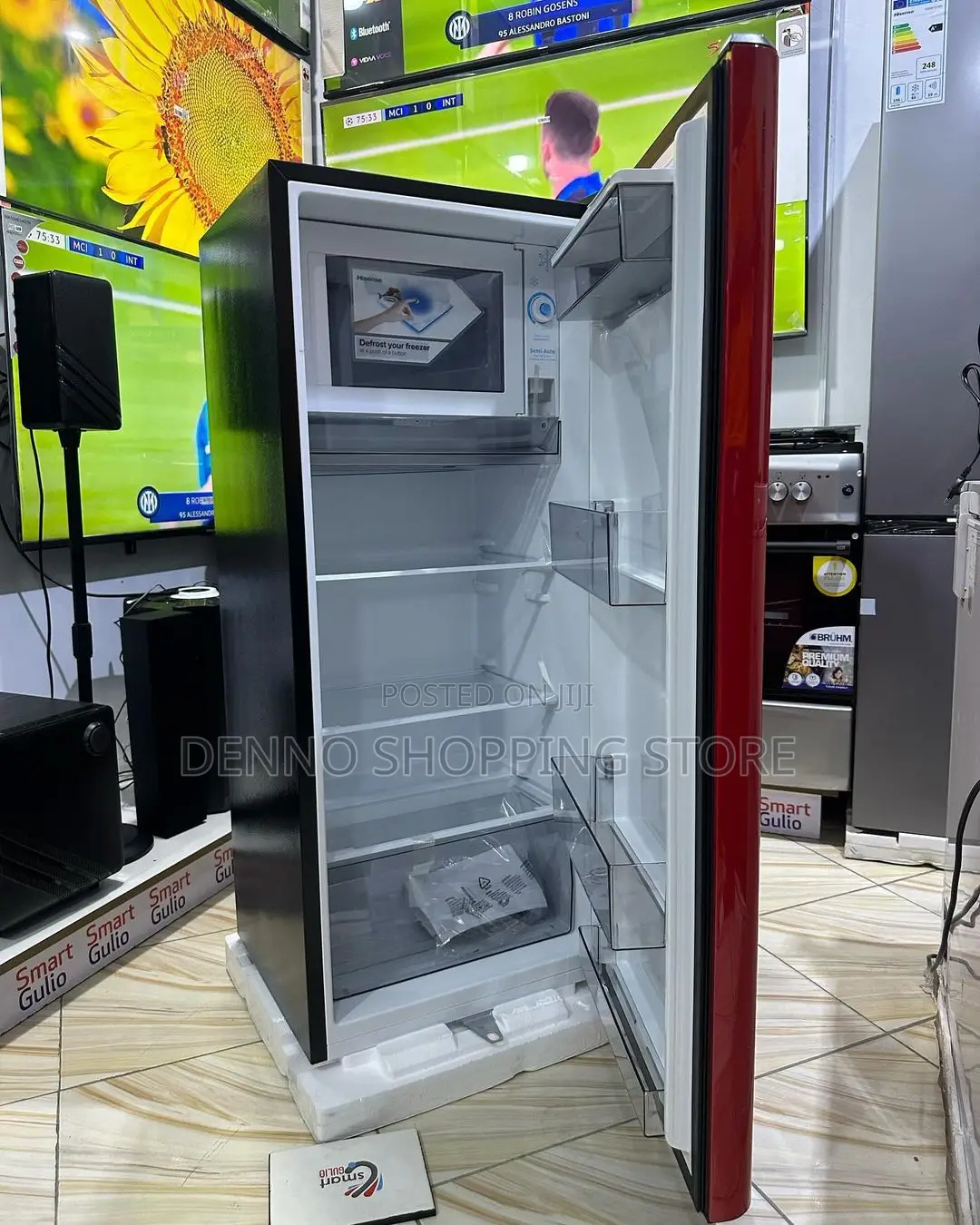 Hisense Fridge With Water Dispensor Red