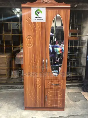 Portable Storage Cabinet/Wardrobe With Mirror Kabati La Nguo