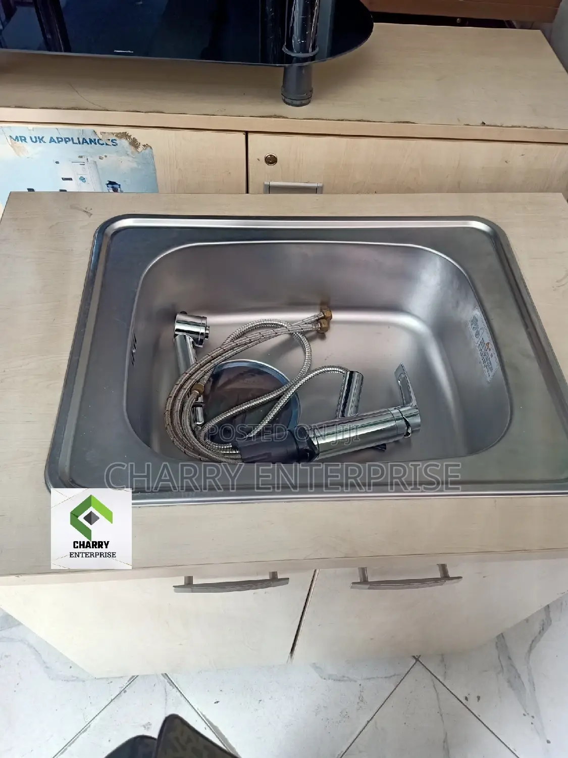 High Quality OFFICE OR KITCHEN SINK With a Tap and Cabinet