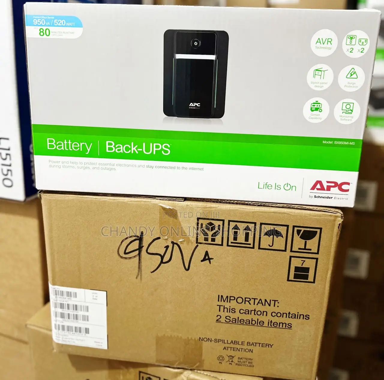Apc Easy Ups 950va. Bv950mi-Ms