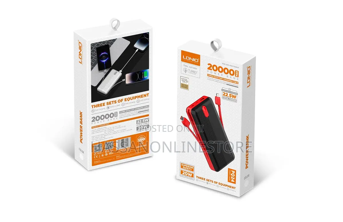 LDNIO 20000mah Power Bank PQ24