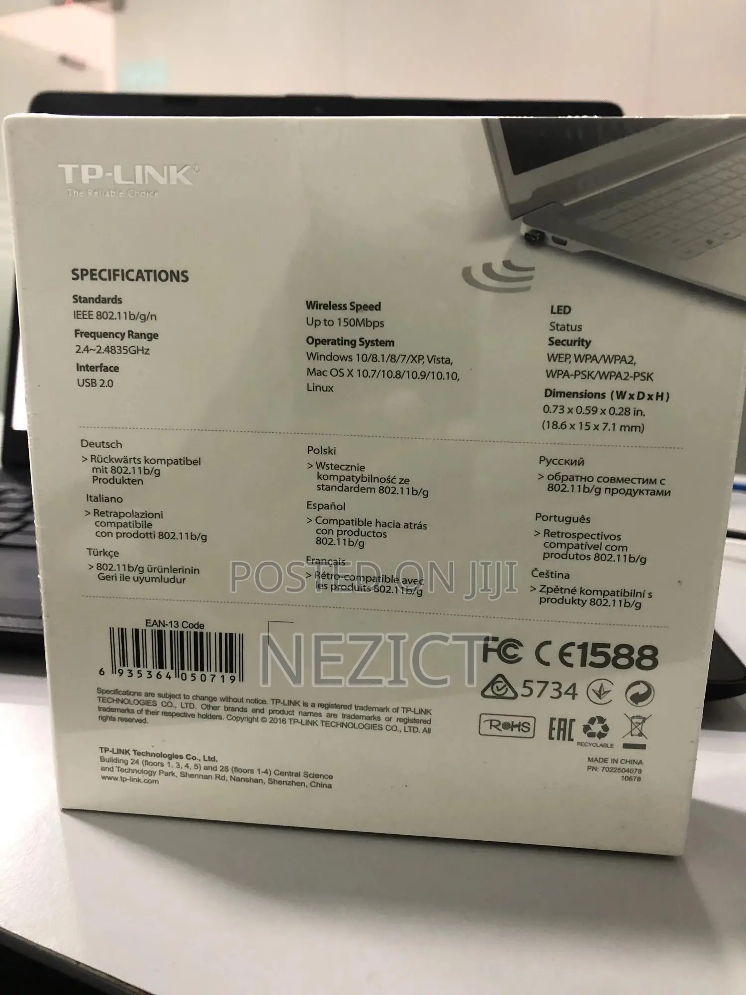 Tp-Link USB Wifi Adapter for PC(TL-WN725N)
