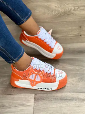 Womens Sneakers Naked Wolf Orange