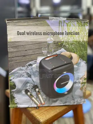 Hopestar Party 100 Bluetooth Speaker With 2 Wireless Mics