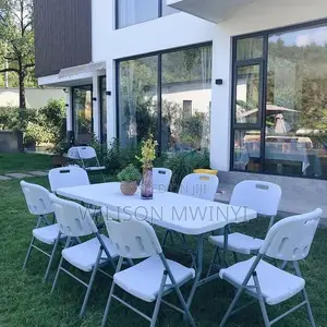 Folding Table+8 Chairs Full Set