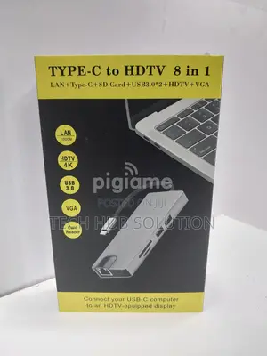 Type C to Hdmi 8 in 1 With Ethernet