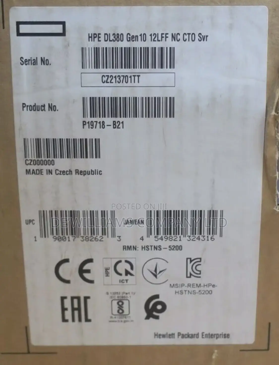 New Server HP ProLiant DL380 Gen10 Plus 64GB Intel Xeon HDD 1T