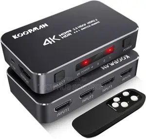 Hdmi Selector 4 Port Mental With Remote