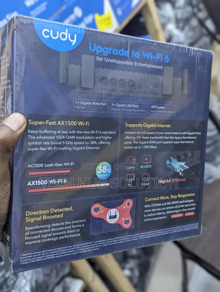 Cudy AX 1500 Gigabit Wifi 6 Router