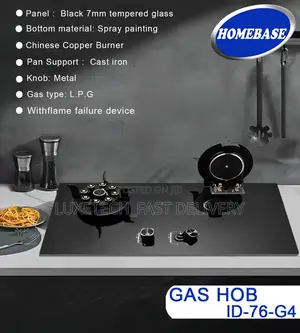 Homebase 2 Burners Gas Cooker | Gas Hob (Id-76-G4)