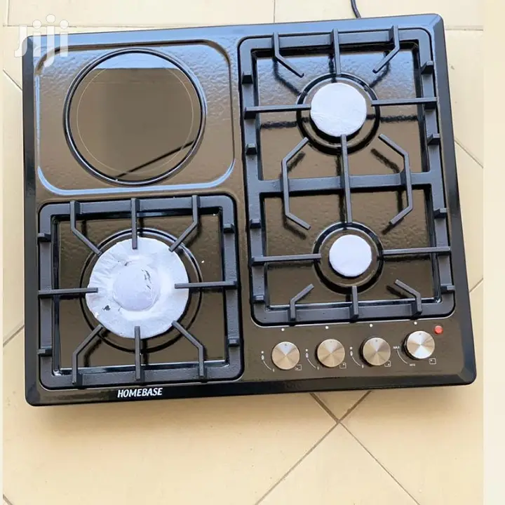 4 Plates Jiko La Gas Na Umeme La Kioo