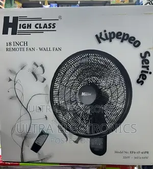 HIGH CLASS Remote Wall Fan Yenye Inchi 18