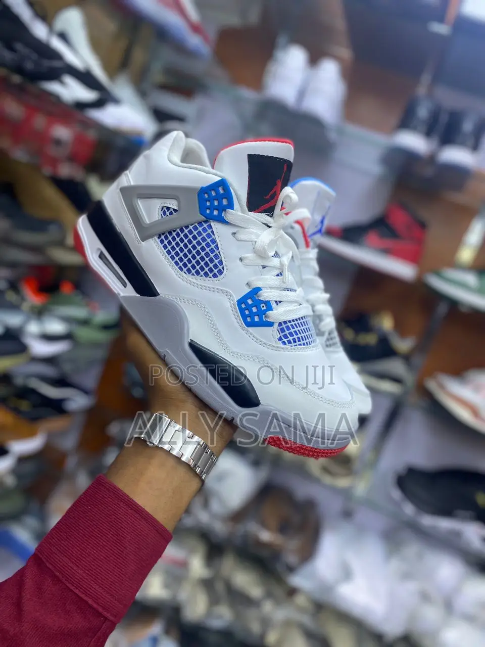 Kids Sneakers Jordan4 White