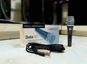 SHURE Beta 87 Precision Crafted Vocal Wired Microphone/Mic