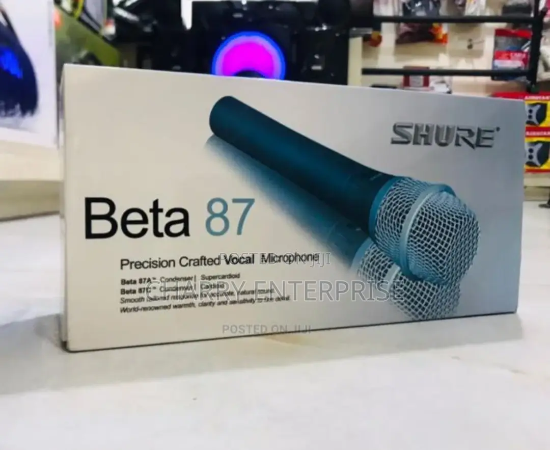 SHURE Beta 87 Precision Crafted Vocal Wired Microphone/Mic