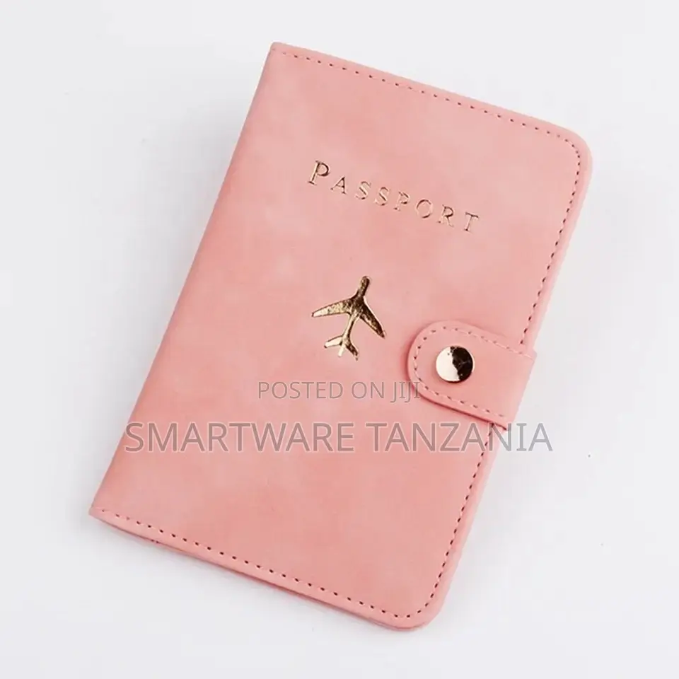 Travel Passport ID Card Cover Holder Case Faux Leather