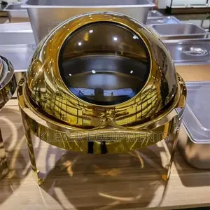 Roll-top Stainless Steel Gold Chafing Dish