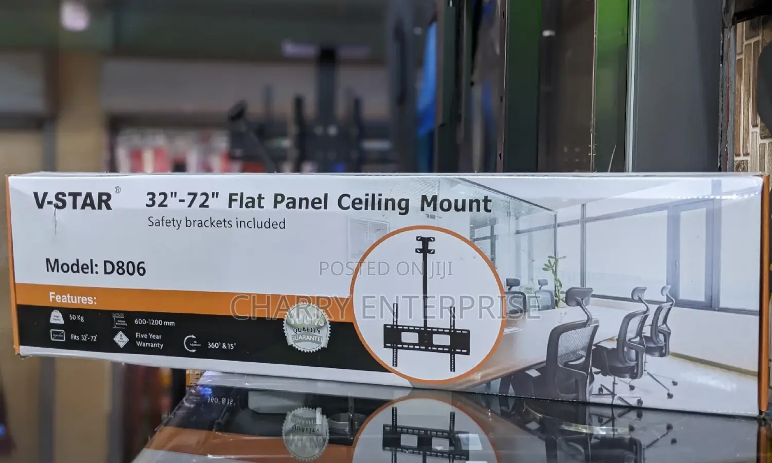 ORIGINAL v-Star CEILING BRACKET 32"-72" Flat Panel Mount